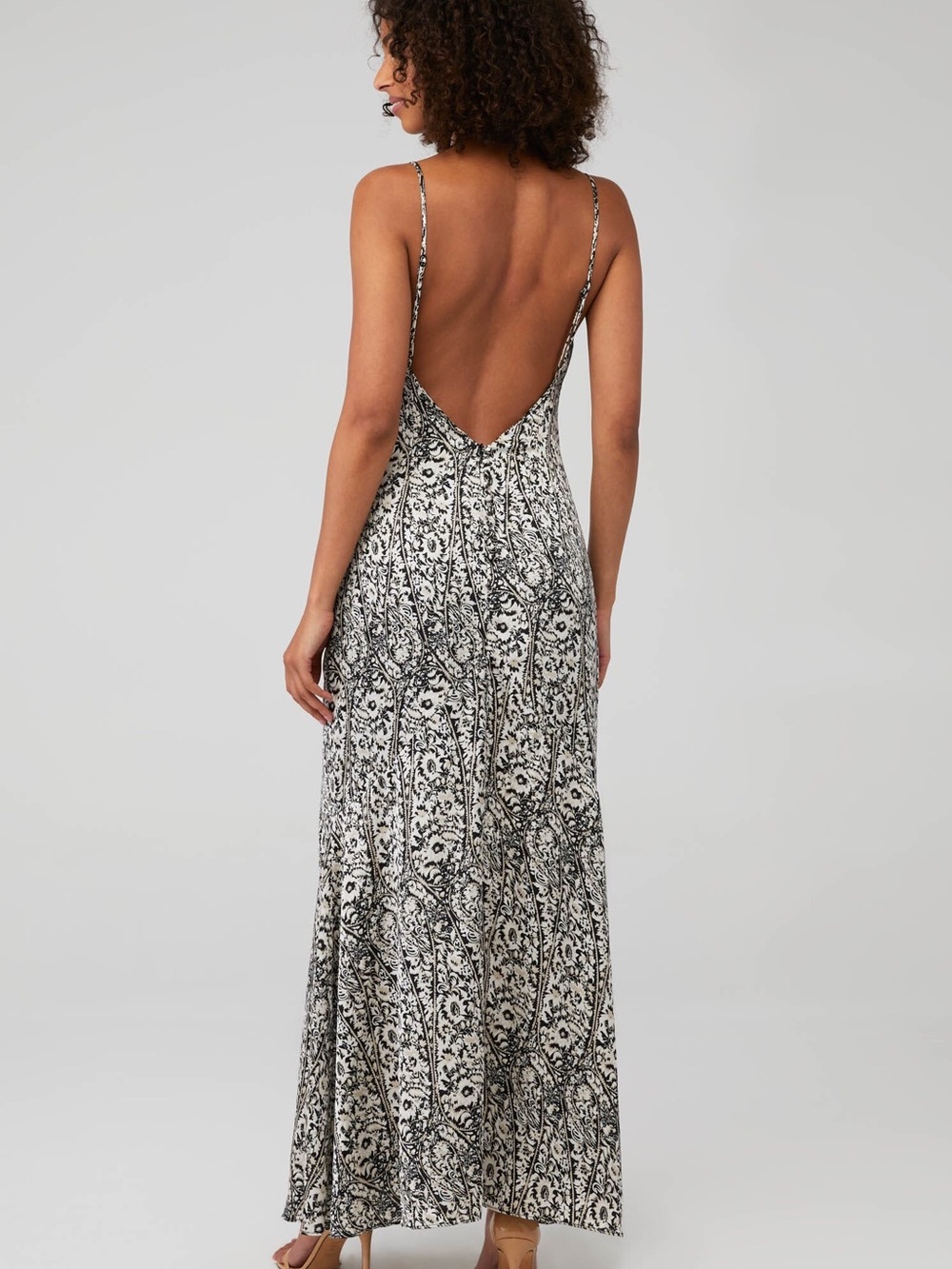 Elliatt Black and White Floral Maxi Dress